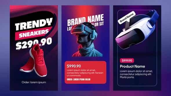 Vertical Product Promo Animations for Social Media Stories（038842）-技能树